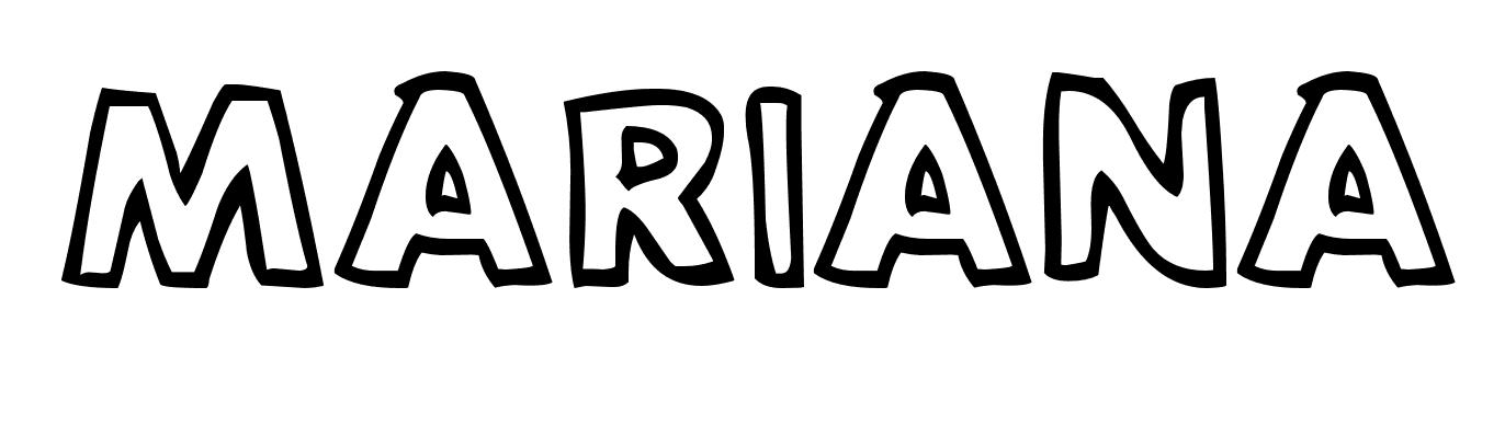 Coloriage Mariana - Prénom à imprimer