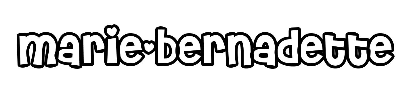 Coloriage Marie Bernadette - Prénom à imprimer