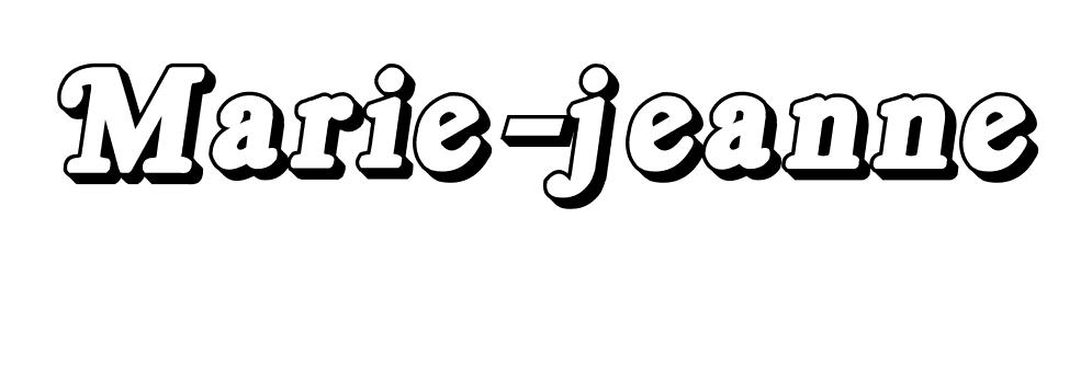 Coloriage Marie Jeanne - Prénom à imprimer