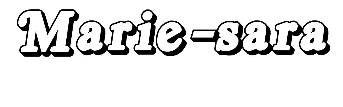 Coloriage Marie Sara - Prénom à imprimer