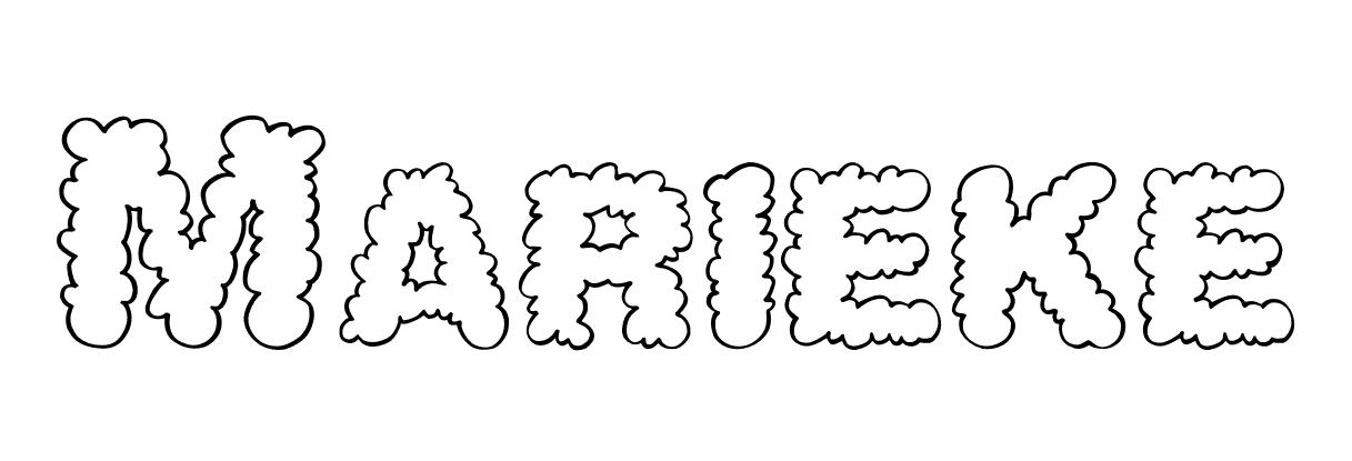 Coloriage Marieke - Prénom à imprimer