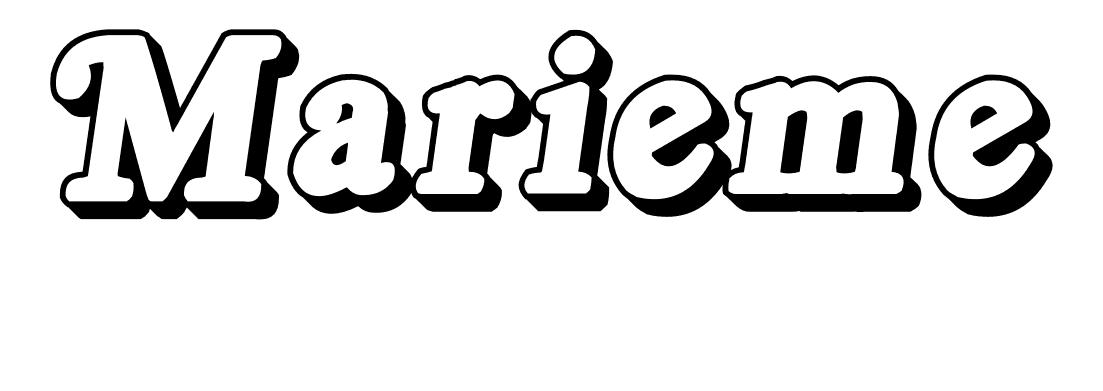 Coloriage Marieme - Prénom à imprimer