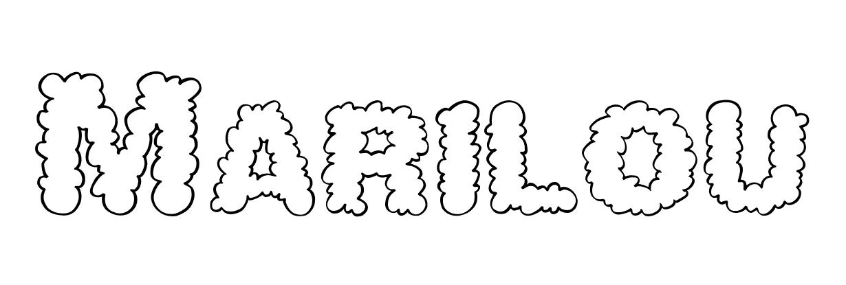 Coloriage Marilou - Prénom à imprimer