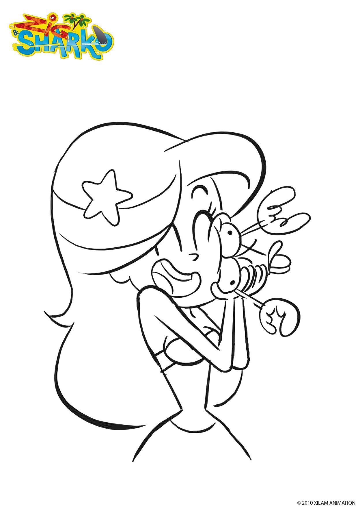 Coloriage Marina Et Bernie - Gulli à imprimer