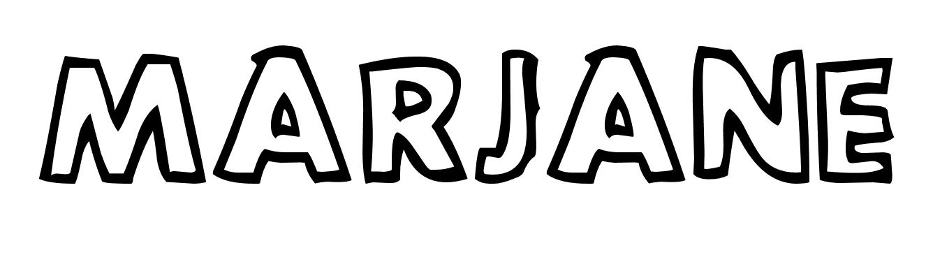 Coloriage Marjane - Prénom à imprimer