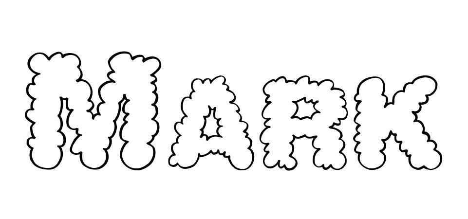Coloriage Mark - Prénom à imprimer