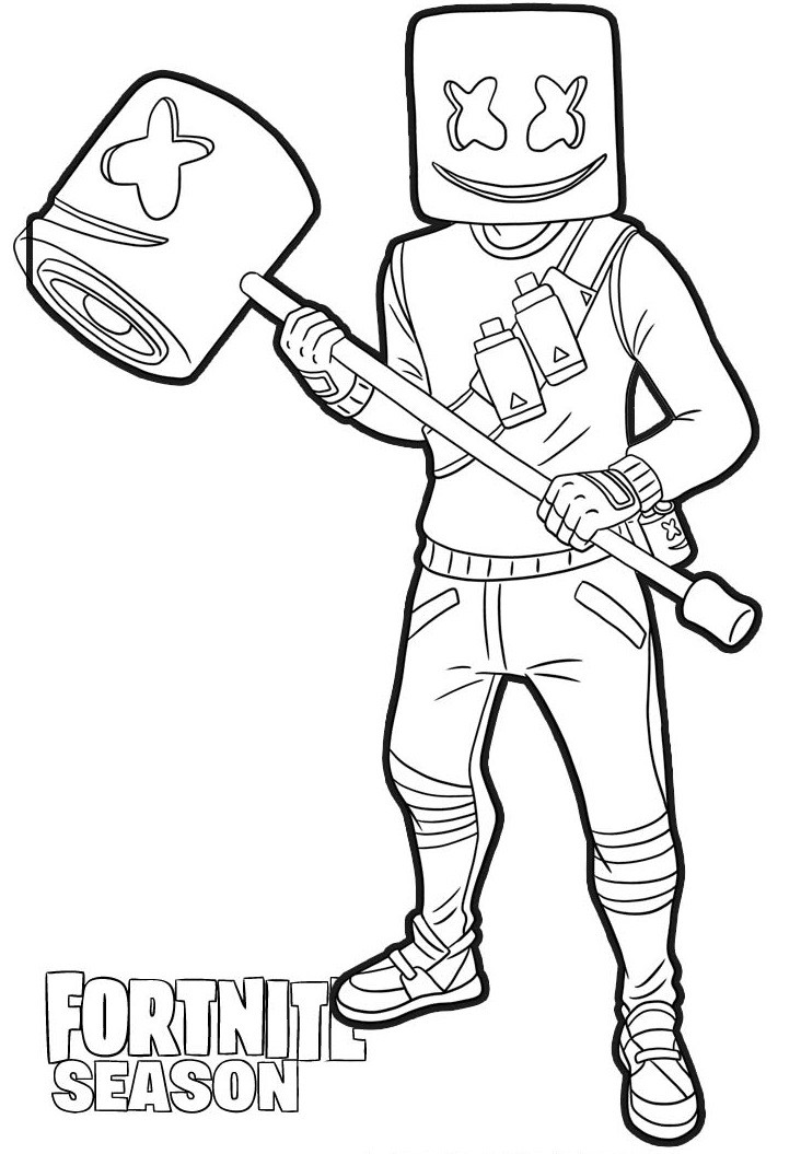 Coloriage Marsh Walk From Fortnite - Fortnite à imprimer