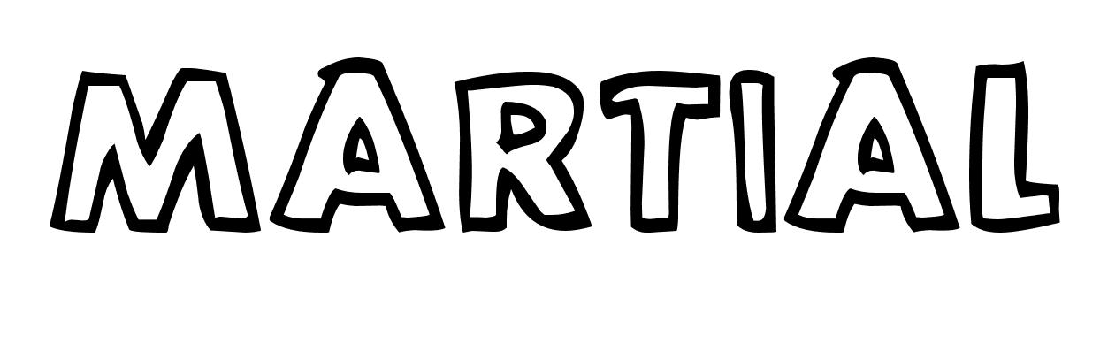 Coloriage Martial - Prénom à imprimer