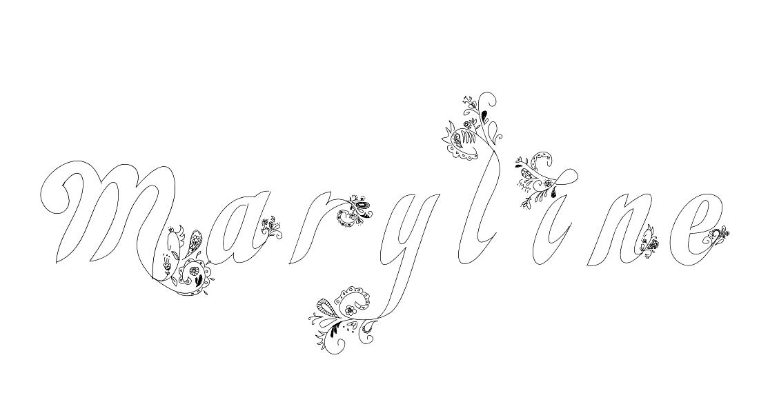 Coloriage Maryline - Prénom à imprimer