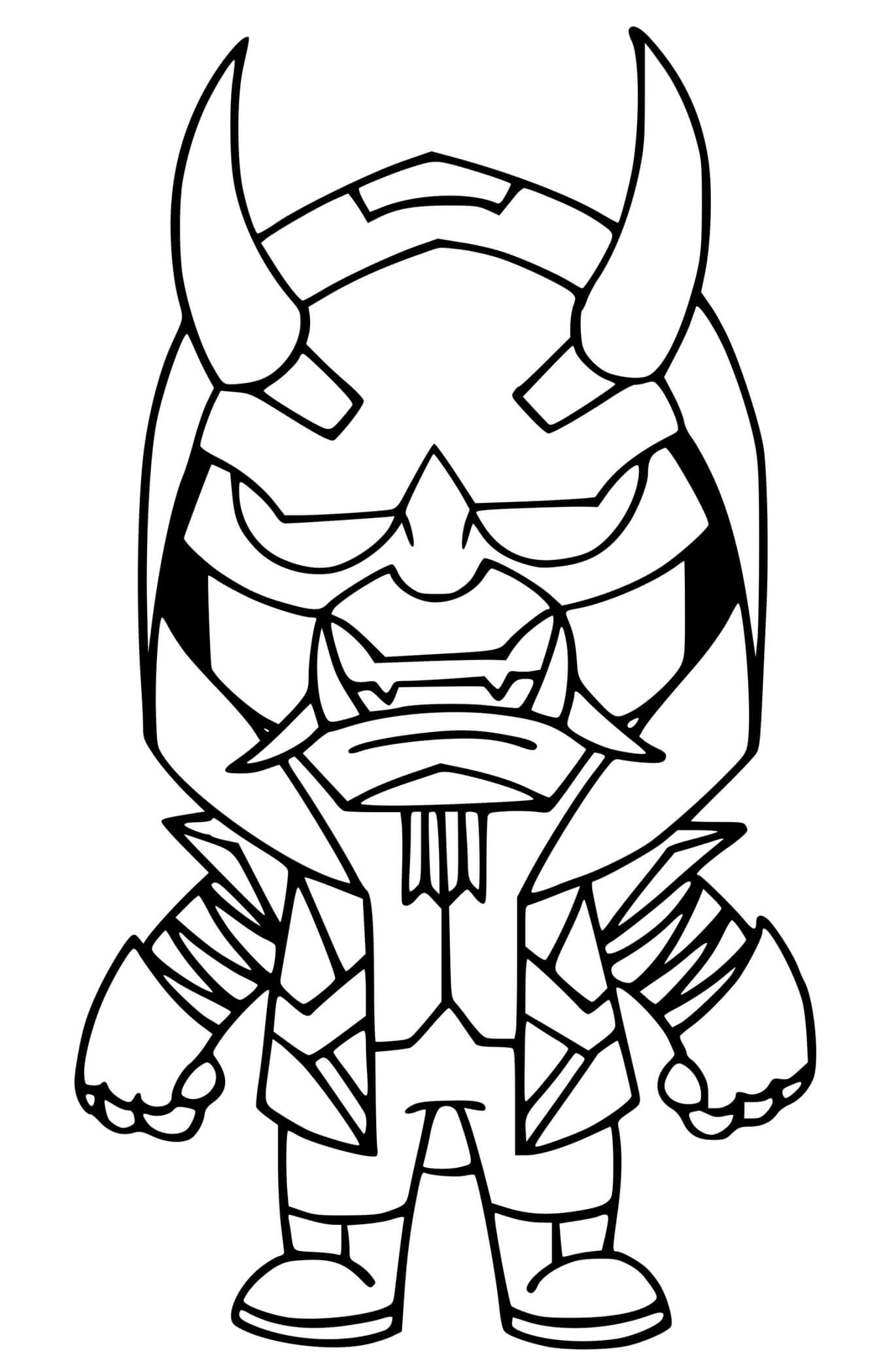 Coloriage Masked Fade Fortnite - Fortnite à imprimer