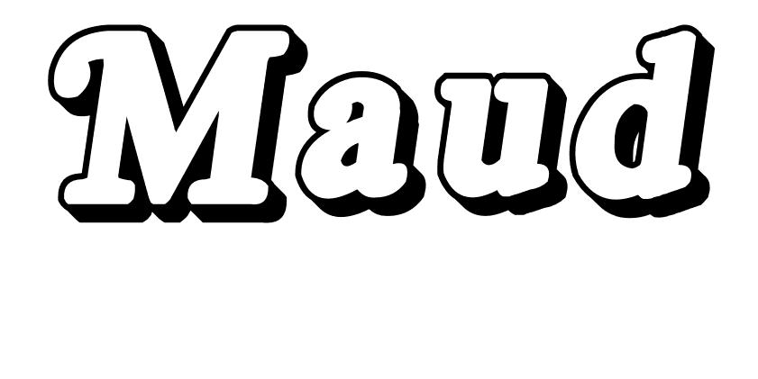 Coloriage Maud - Prénom à imprimer