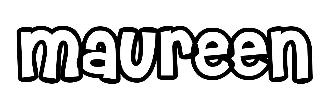 Coloriage Maureen - Prénom à imprimer