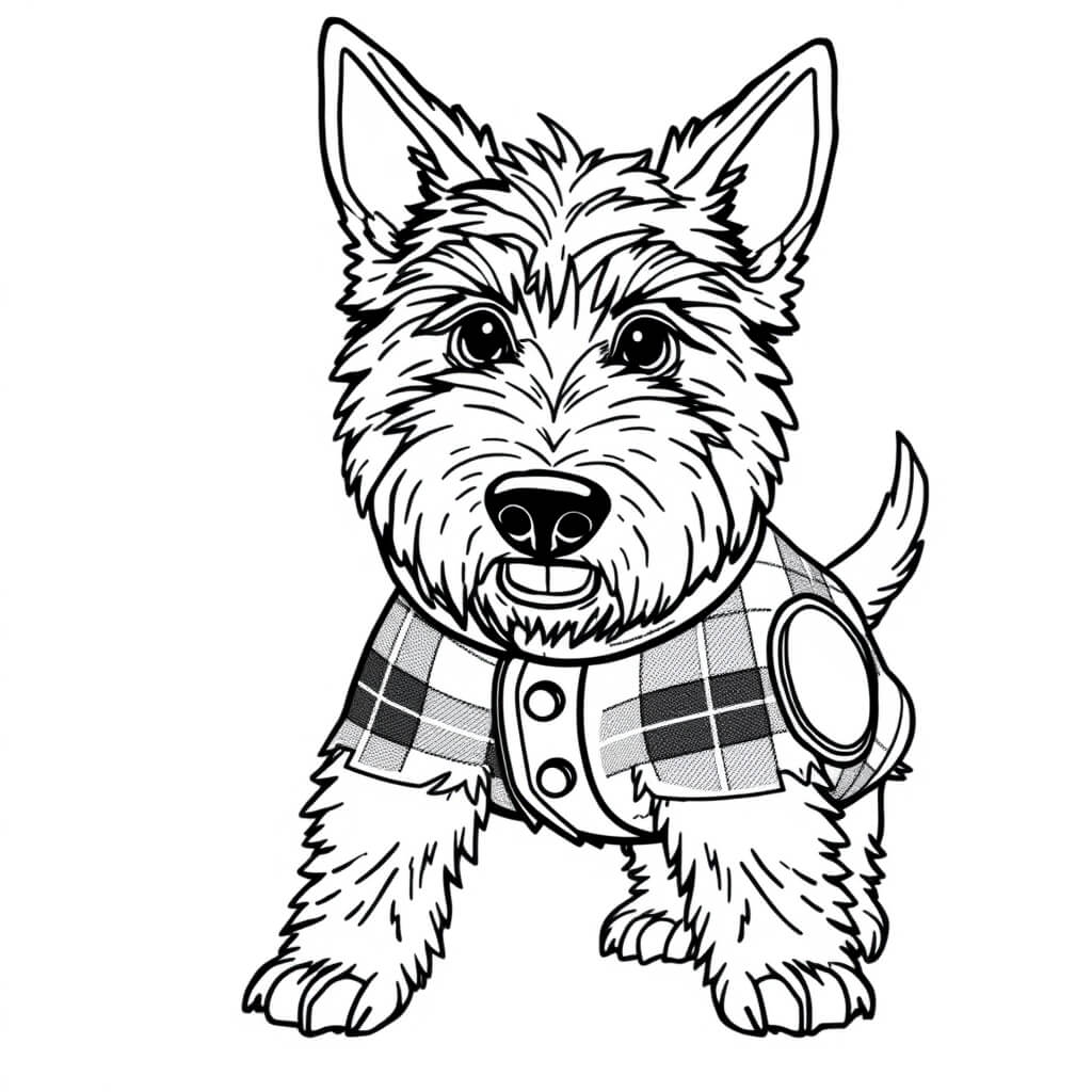 Coloriage Mcflare Scotland Yard Chien - Mystery lane à imprimer