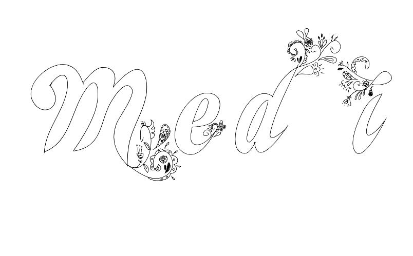 Coloriage Medi - Prénom à imprimer