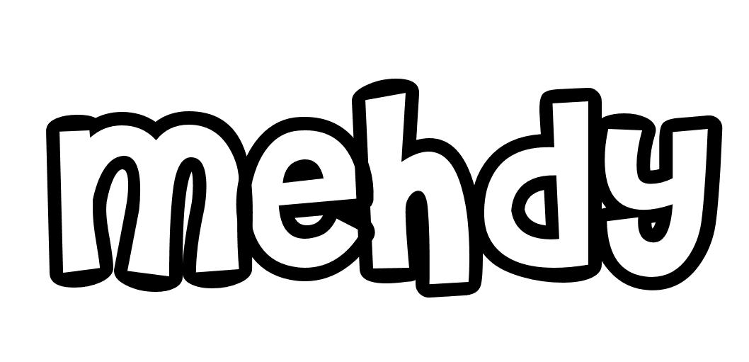 Coloriage Mehdy - Prénom à imprimer