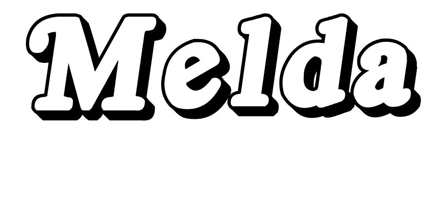 Coloriage Melda - Prénom à imprimer