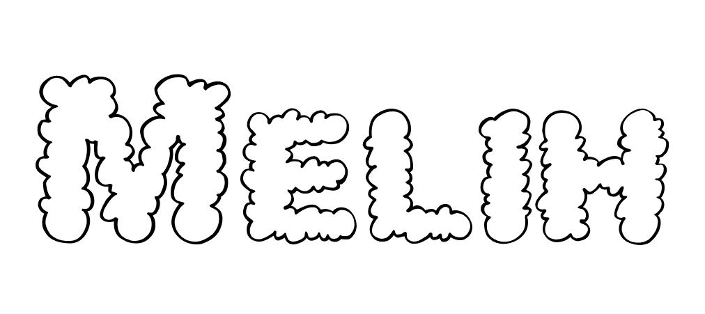 Coloriage Melih - Prénom à imprimer