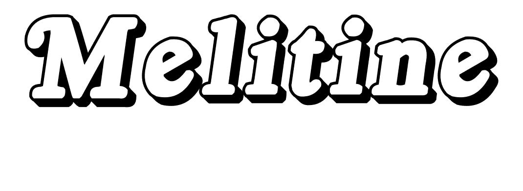 Coloriage Melitine - Prénom à imprimer