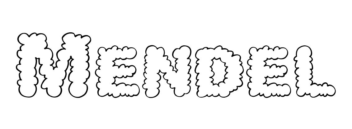 Coloriage Mendel - Prénom à imprimer