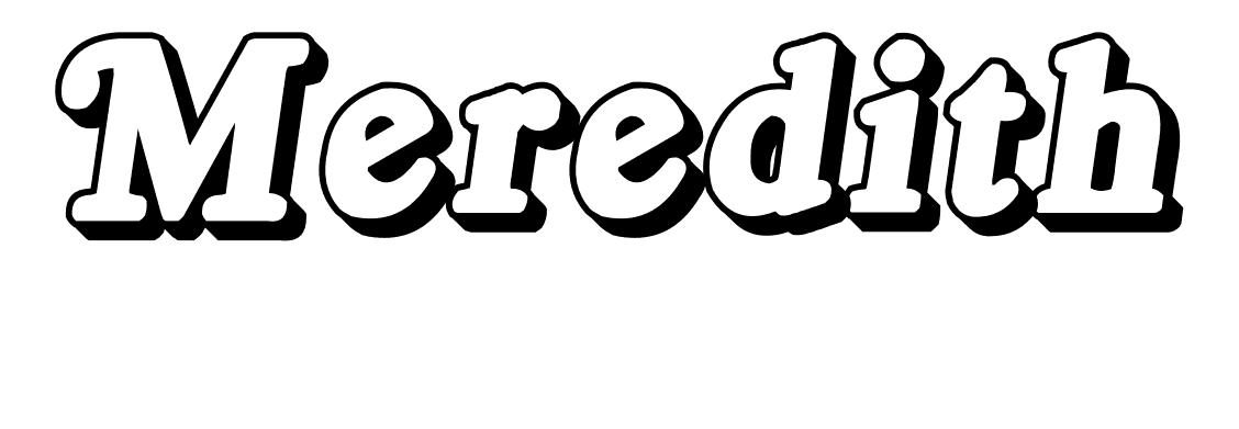 Coloriage Meredith - Prénom à imprimer