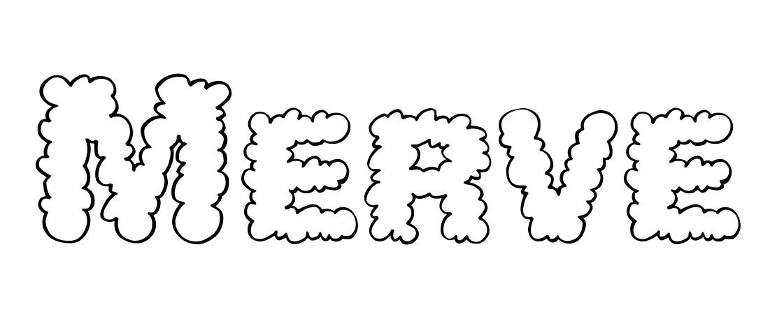 Coloriage Merve - Prénom à imprimer