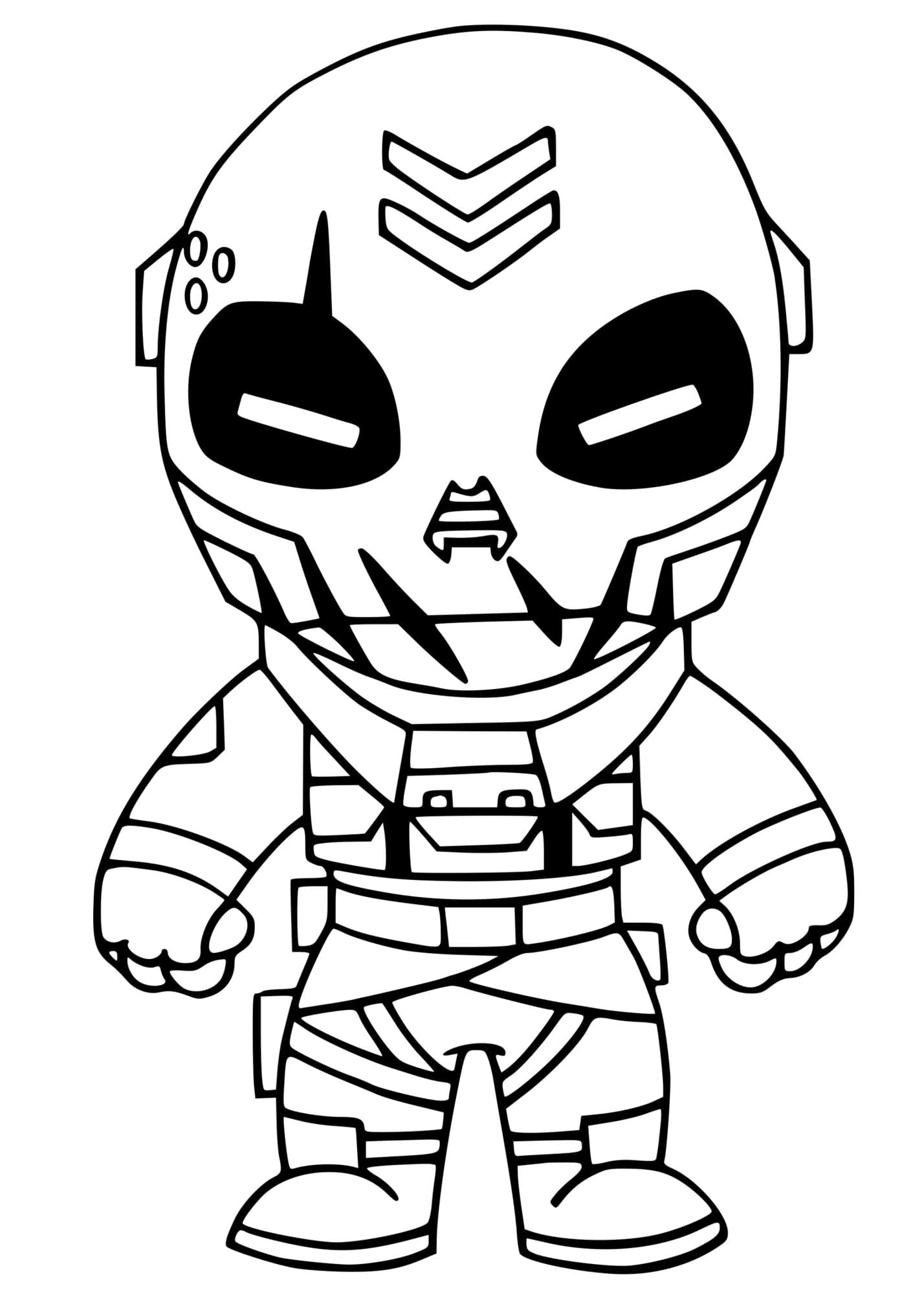 Coloriage Metal Mouth Fortnite - Fortnite à imprimer
