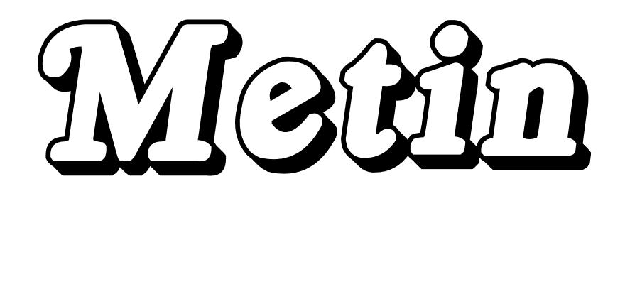 Coloriage Metin - Prénom à imprimer