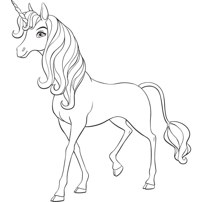 Coloriage Mia And Me Unicorn - Mia et moi à imprimer
