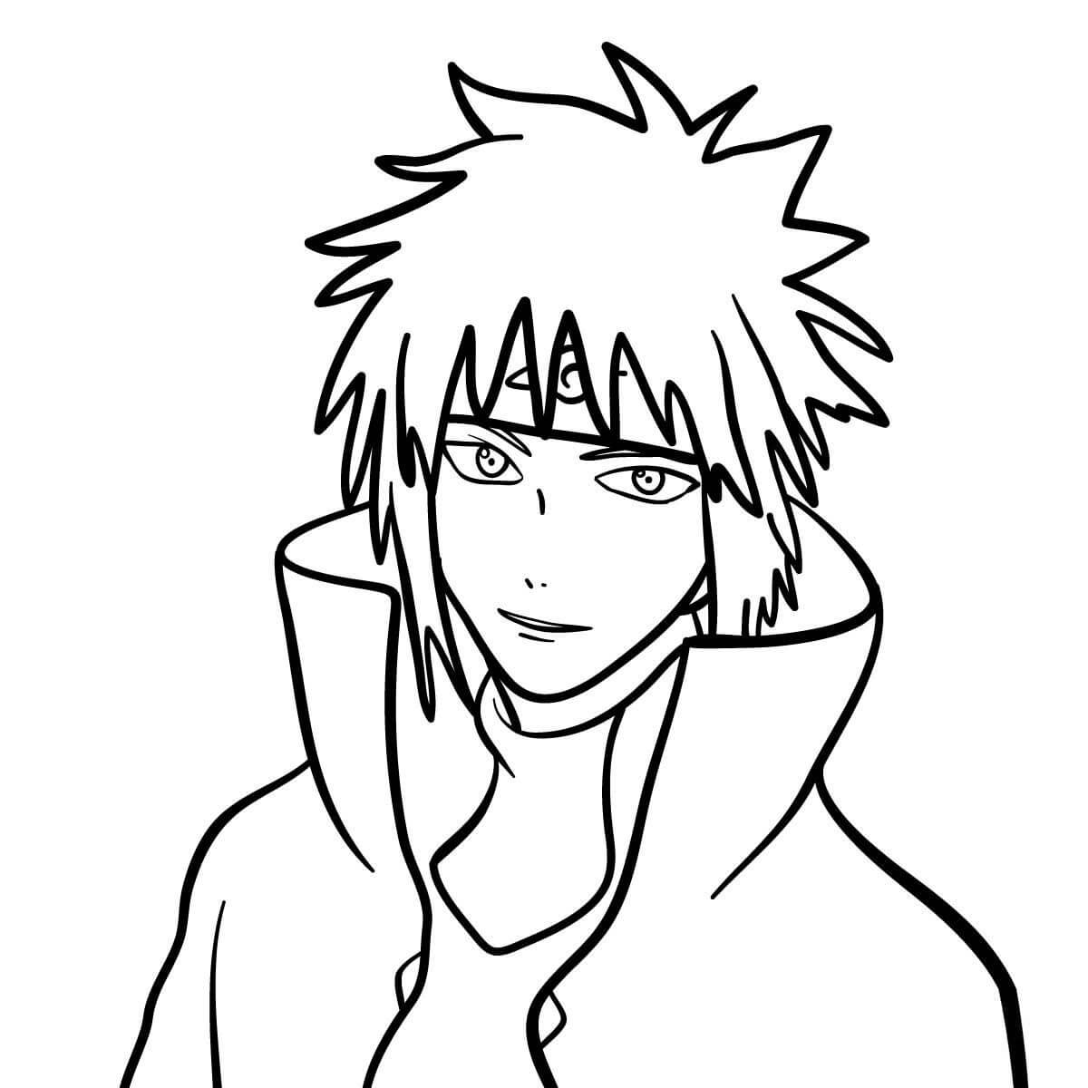 Coloriage Minato Naruto - Naruto à imprimer