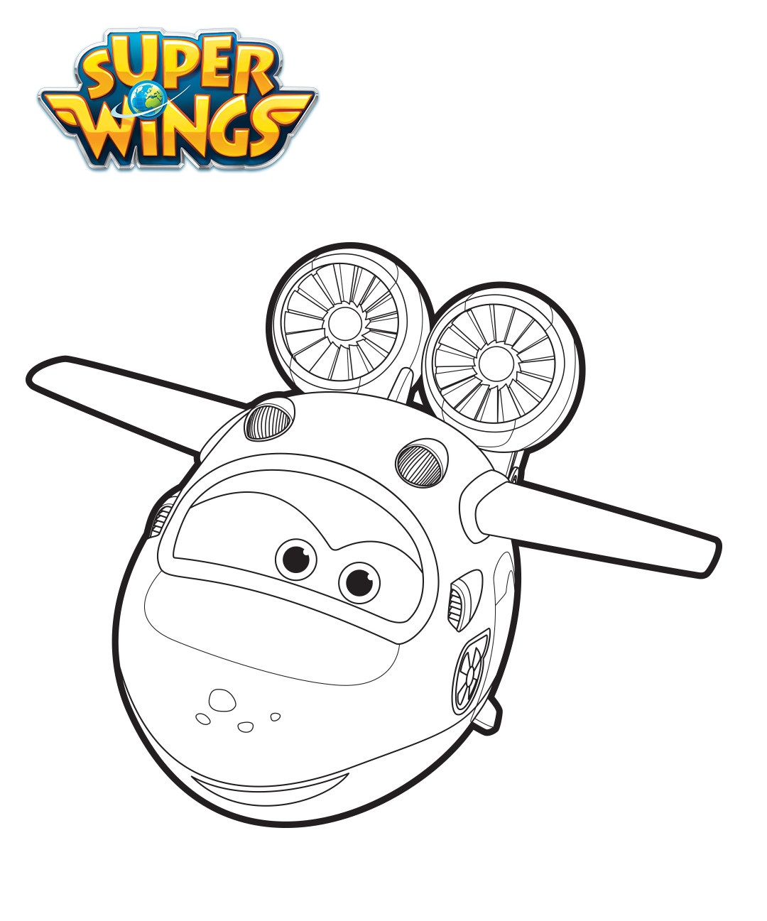 Coloriage Mira En Mode Avion - Super wings à imprimer