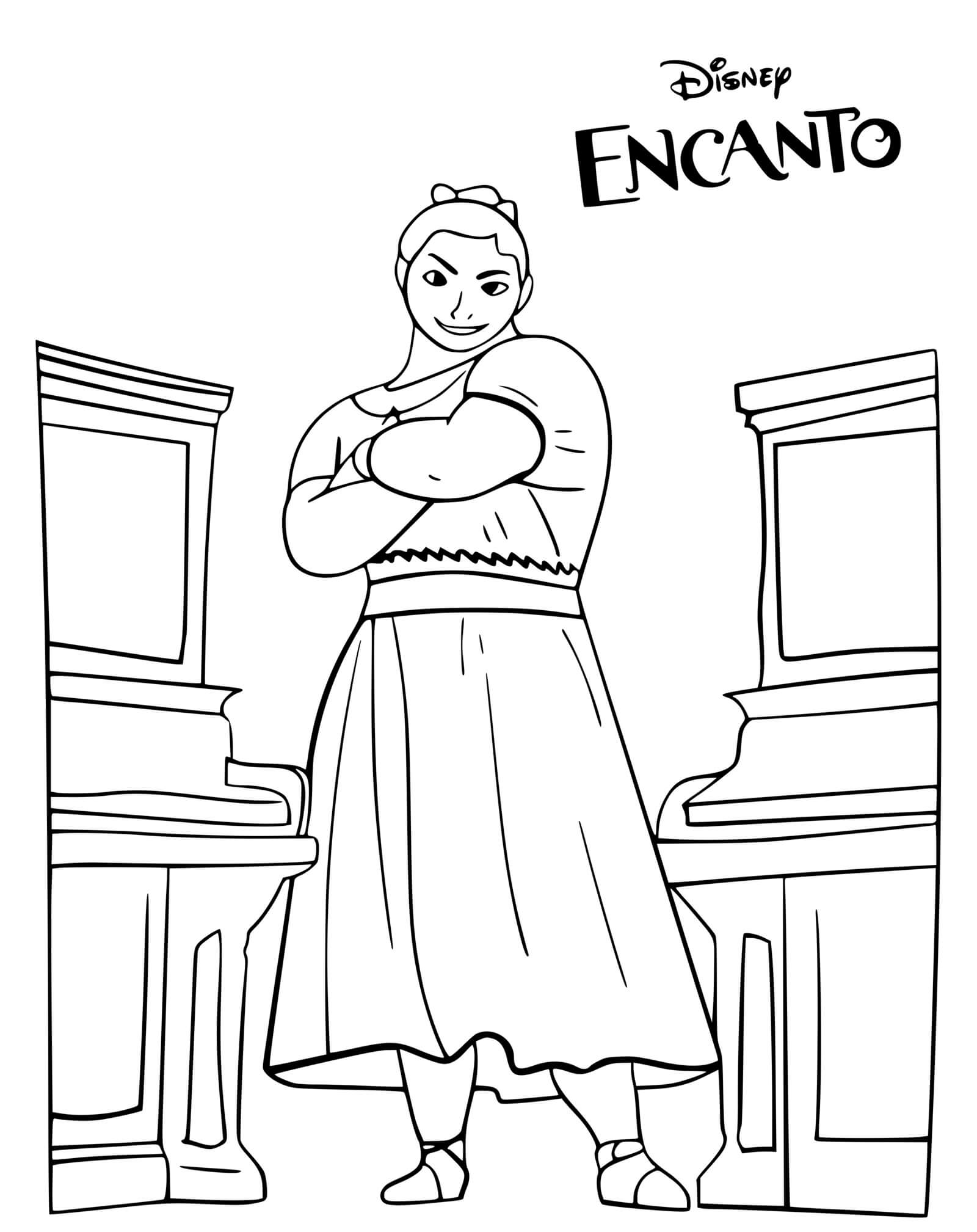 Coloriage Mirabels Sister Encanto Disney - Encanto à imprimer