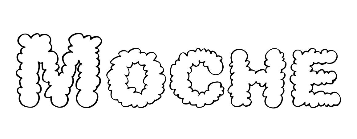 Coloriage Moche - Prénom à imprimer