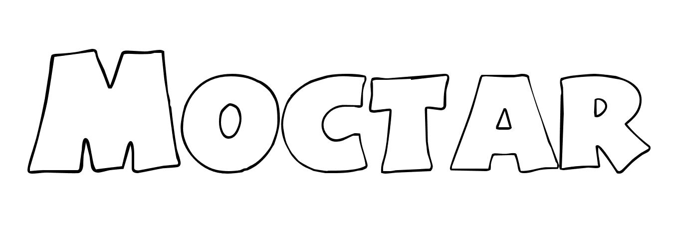Coloriage Moctar - Prénom à imprimer