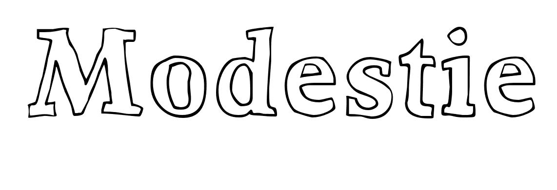 Coloriage Modestie - Prénom à imprimer