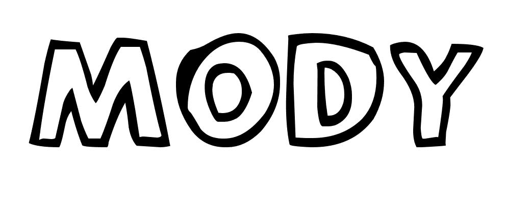Coloriage Mody - Prénom à imprimer