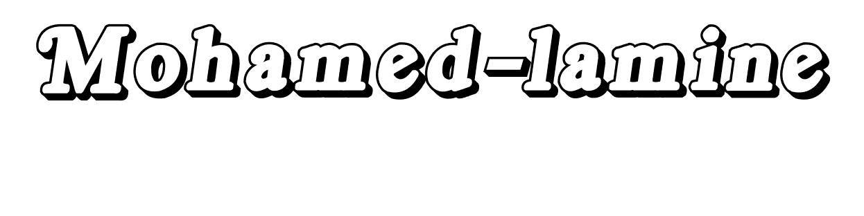 Coloriage Mohamed Lamine - Prénom à imprimer