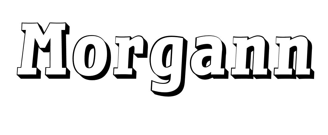 Coloriage Morgann - Prénom à imprimer