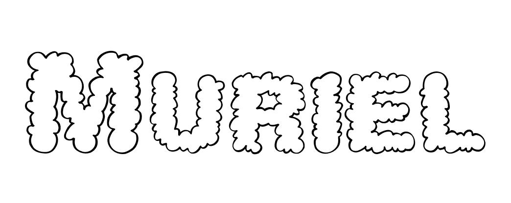 Coloriage Muriel - Prénom à imprimer