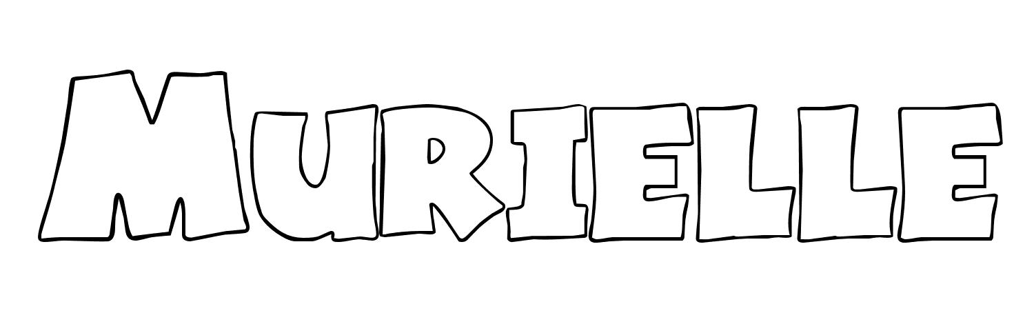 Coloriage Murielle - Prénom à imprimer