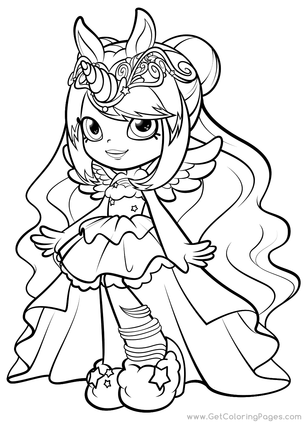 Coloriage Mysterbella Wild Style Shoppies Doll - Shoppies dolls à imprimer