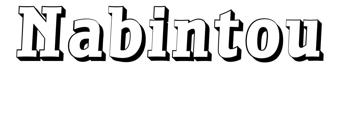 Coloriage Nabintou - Prénom à imprimer