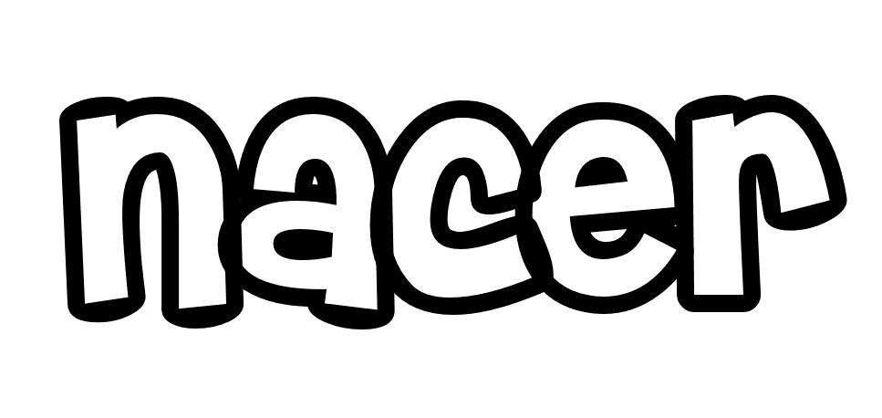 Coloriage Nacer - Prénom à imprimer