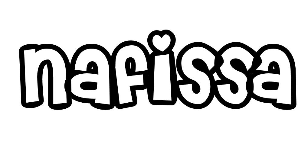 Coloriage Nafissa - Prénom à imprimer