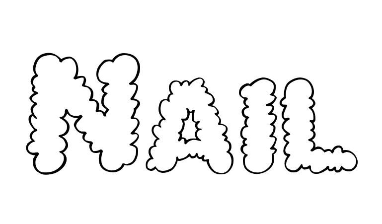 Coloriage Nail - Prénom à imprimer
