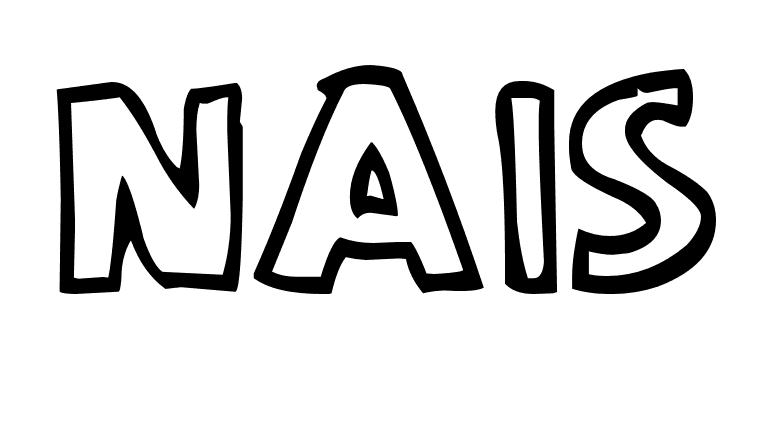 Coloriage Nais - Prénom à imprimer