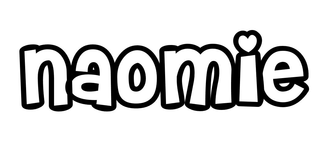 Coloriage Naomie - Prénom à imprimer