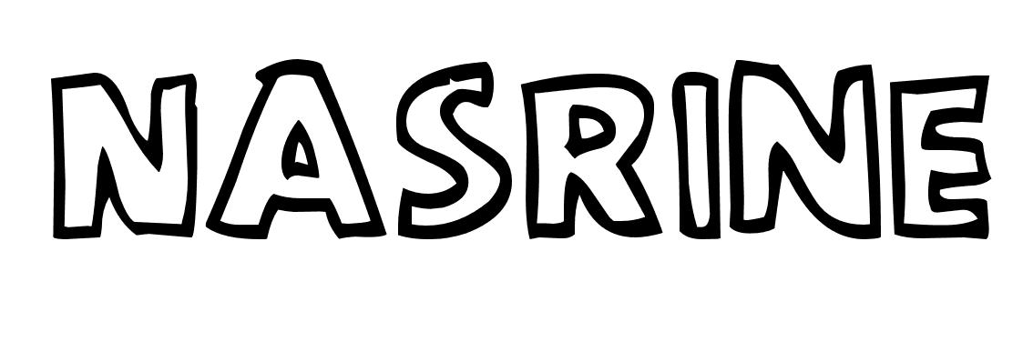 Coloriage Nasrine - Prénom à imprimer