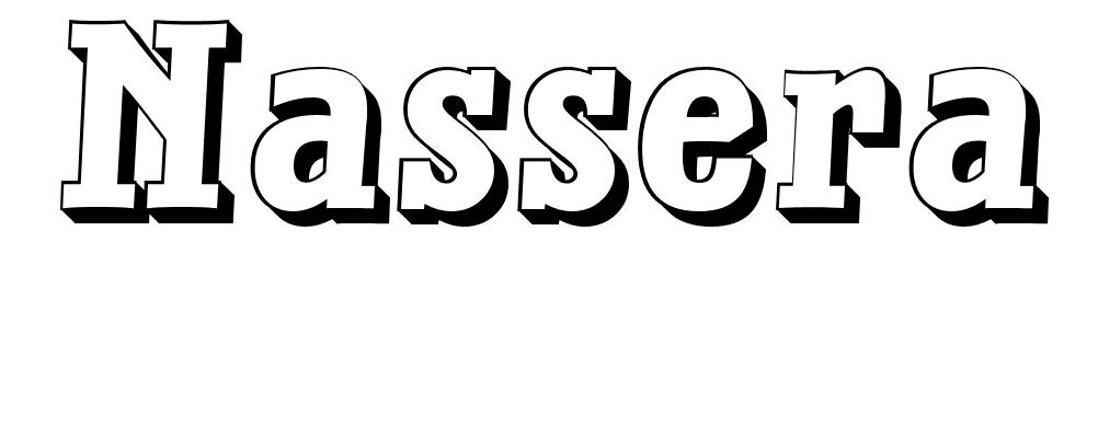 Coloriage Nassera - Prénom à imprimer