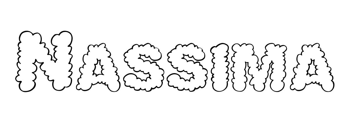 Coloriage Nassima - Prénom à imprimer