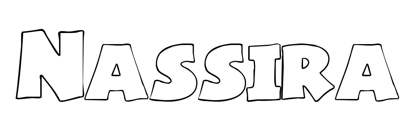 Coloriage Nassira - Prénom à imprimer